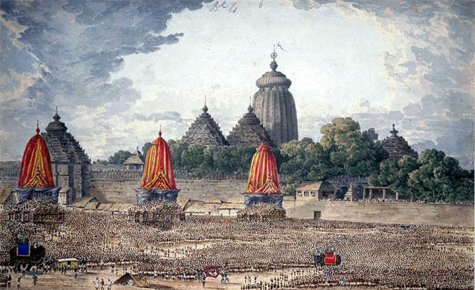 Puri was captured by the British from the Marathas without any resistance